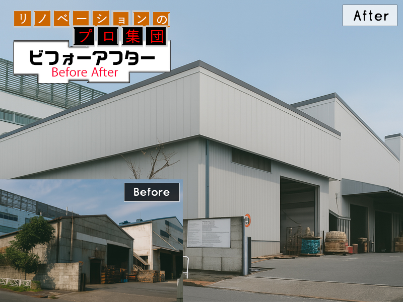 工場リノベーションBeforeAfter04